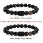 EnjoIt 10mm Natural Black Onyx Stone Zodiac Bracelet Star Sign Constellation Horoscope Bracelet for Women Men with Constellation Card C2282