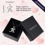 AEONSLOVE Sterling Silver Initial Necklaces for Women, 26 Letters Alphabet Personalized Charm Pendant Necklace with CZ with 18'' Chain, Valentines Day Jewelry Gifts for Women Girls Mom