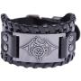 TEAMER Celtic Trinity Knot Triquetra Bracelet Wing Dragon Leather Bracelet Gift Jewelry for Men