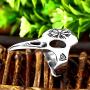 Gungneer Viking Raven Skull Vegvisir Scandinavian Compass Stainless Steel Ring Men Women Norse Protection Jewelry
