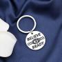 FAADBUK Funny Browns Fan Gift Believe in Brady Keychain Football Sports Fan Jewelry Tom Brady Fan Gift for Family Friend