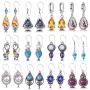 12 Pairs Teardrop Dangle Earrings For Women Girls Boho Jewelry Waterdrop Earrings Set for Teens