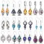 12 Pairs Teardrop Dangle Earrings For Women Girls Boho Jewelry Waterdrop Earrings Set for Teens 12 Pairs Teardrop Dangle Earrings For Women Girls Boho Jewelry Waterdrop Earrings Set for Teens