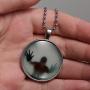 Paialco Jewelry Halloweens Creepy Specter Noctilucence Necklace Luminous Pendant