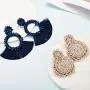 2 Pairs Statement Drop Earrings Bohemian Beaded Round Handmade Tassel Earrings for Women Girls Jewelry (Style Set 4) 2 Pairs Statement Drop Earrings Bohemian Beaded Round Handmade Tassel Earrings for Women Girls Jewelry (Style Set 4)