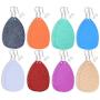 8 Pairs Lightweight Leather Earrings for Women Girls - Petal Dangle Earrings Antique Handmade Faux Leather Jewelry Classic Style for Gift
