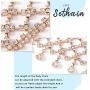 Sethain Boho Rhinestone Choker Necklace Gold Sparkly Pendant Chain Night Club Short Necklaces Jewelry for Women and Girls
