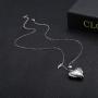 Jewenova Heart Urn Necklace for Ashes Angel Wing Charm Memorial Pendant Cremation Jewelry for Ashes