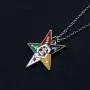 POTIY OES Symbol Jewelry Order of The Eastern Star Necklace OES Sorority Earrings Gift for Women Girls