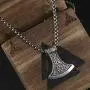 Viking Amulet Jewelry Axe Norse Viking Thors Hammer mammen Pendant Necklace for Men Boys Viking Amulet Jewelry Axe Norse Viking Thors Hammer mammen Pendant Necklace for Men Boys