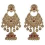 Indian Bollywood Maang Tikka With Crystal Necklace Earrings Set Wedding Ethnic Designer Party Jewelry For Women