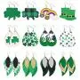 Sincahfy St Patricks Day Earrings For Women Teardrop Faux Leather Earrings Green Hat Rainbow Shamrock Earrings Drop Dangle Earrings St Patricks Day Jewelry 12 Pairs Sincahfy St Patricks Day Earrings For Women Teardrop Faux Leather Earrings Green Hat Rainbow Shamrock Earrings Drop Dangle Earrings St Patricks Day Jewelry 12 Pairs