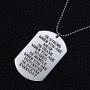 Inspirational Dog Tag Necklace Be Strong Badass Necklaces Encouragement Gifts for Women Men Military Gift Boy Girl Birthday Present