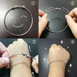 You are Braver Stronger Smarter than you think Inspirational Expandable Bangle Bracelet Women