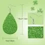 12 Pairs Leather Earrings Leaf Dangle Earring Lightweight Teardrop Earring Shamrock Drop Earrings for Women St. Patricks Day Gift 12 Pairs Leather Earrings Leaf Dangle Earring Lightweight Teardrop Earring Shamrock Drop Earrings for Women St. Patricks Day Gift