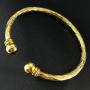 Ahappy-18k Yellow Gold Filled Lady Womens Open Bangle Bracelet GF Jewelry g111
