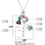 NEWEI Cute Enamel Alloy Tailor Tools Sewing Machine Scissors Pendant Necklace Collar Chain Fashion Jewelry for Women Girls Gift
