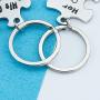 HN HNHB His Crazy Her Weirdo Couple Keychain Husband Wife Gift Wedding Jewelry Gifts (Crazy Weirdo KE) …