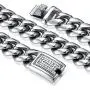 ROWIN&CO Men Chain Silver 15mm Thick Heavy Stainless Steel Miami Curb Cuban Link Necklace/Bracelet with CZ Choker Diamond Chain,8-35 inchs ROWIN&CO Men Chain Silver 15mm Thick Heavy Stainless Steel Miami Curb Cuban Link Necklace/Bracelet with CZ Choker Diamond Chain,8-35 inchs
