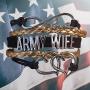 Army Wife Jewelry, Army Wife Bracelet, Proud Army Wife Charm Bracelet -Gift for Wife