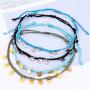 kelistom Waterproof Handmade Anklet Set for Women Bohemian Braided String Rope Bead Chain Ankle Bracelet Hawaii Adjustable Beach Foot Jewelry
