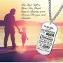 FIBO STEEL Dog Tag Pendant Necklace for Men Boy Son Graduation Birthday Inspirational Gifts