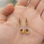 Dazzlingrock Collection 10K Ladies Infinity Dangling Earrings, Rose Gold