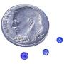 DesignedDazzle 2mm Height Three Small Round Cut CZ Stainless Steel Falso Faux Fake Magnetic Nose Stud Earrings