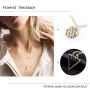 Fstrend Fashion Layered Gold Necklace Coin Symbol Chain Triangle Pendant Multilayered Short Necklaces Jewelry for Women and Girls