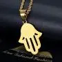 Lee Island Fashion 24K Gold Plated Simmulated Diamond CZ Fully 3D Blue Evil Eye Beads Fatima Hamsa Hand Egyptian Protection Pendant Stainless Steel Necklace, 24 Inch Chain Jewelry Lee Island Fashion 24K Gold Plated Simmulated Diamond CZ Fully 3D Blue Evil Eye Beads Fatima Hamsa Hand Egyptian Protection Pendant Stainless Steel Necklace, 24 Inch Chain Jewelry