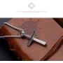 FANCIME Mens Religious Large Baseball Crucifix Cross Necklace Long Couple Lovers Pendant Yellow/White Gold Plated Christian Jewelry Gift for Mens Boys Woman Teen Girls,53/32/13mm