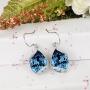 EVER FAITH 925 Sterling Silver Gift Jewelry For Women CZ Twist Teardrop Hook Dangle Earrings