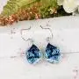 EVER FAITH 925 Sterling Silver Gift Jewelry For Women CZ Twist Teardrop Hook Dangle Earrings
