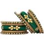 Aheli Royal Design Silk Thread Bangle Set Saree Matching Chuda Indian Traditional Wedding Fashion Jewelry for Women