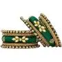 Aheli Royal Design Silk Thread Bangle Set Saree Matching Chuda Indian Traditional Wedding Fashion Jewelry for Women