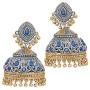 Aheli Tribal Muse Collection Antique Oxidized Indian Jhumki Earrings for Women Wedding Traditional Ethnic Fashion Jewelry