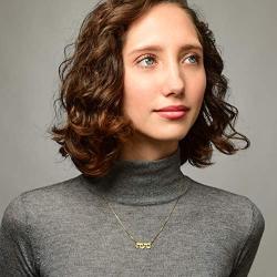 MyNameNecklace Personalized Classic Hebrew Name Necklace - Custom Pendant Jewelry