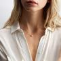Dainty Pearl Choker Necklace, Handmade Layered Chain Freshwater Peal Mini 14k Gold Fill Choker Necklaces