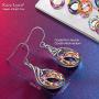 Kate Lynn Earrings for Women, Gifts for Her Valentines Day Nirvana of Phoenix Drop Dangle Earrings Crystals Gifts for Wife Grandma Mom with Jewelry Box, Soft Cloth