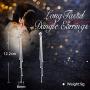 Kemstone Fashion Rose Gold/Silver Long Tassel Earrings for Women