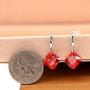 Uloveido Platinum Plated Cushion Cut Square Cubic Zirconia Dangle Drop Earrings Party Jewelry for Women WE030