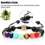 Chakra Bead Bracelets for Women - 7 Chakras 8mm Lava Rock Stone Bracelets - Men Stress Relief Yoga Beads Aromatherapy Essential Oil Diffuser Bracelets Anxiety Bracelet