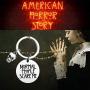 BLEOUK American Horror Story Inspired Gift Normal People Scare Me TV Show Lover Keychain