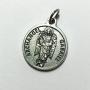 Archangel Gabriel Protect Protection Medal Pendant Charm with Prayer Made in Italy Silver Tone Catholic 3/4''