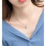 Tiny Crystal Airplane Pendant Necklace for Women Teen Girls Kids 925 Sterling Silver 18K White Gold Plated Huggie Diamond Plane Free Fly Wings Drop Choker Y Necklace Chain Lightweight Fashion Jewelry