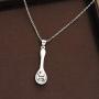 CENWA Spoonie Gift Save Your Spoons Necklace Mental Health Awareness Jewelry Chronic Illness Gift Spoonie Fibromialgia Charm Gift