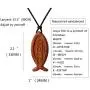 Natural Red Sandalwood Jesus Fish Pendant Necklace for Men Women Boy Girl Children Kids Wood Sign of the Fish Gift Wooden Christian Sweater Chain Car Rearview Mirror Pendant