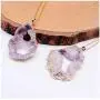 Xileg Geometric Natural Irregular Rock Druzy Stone Pendant Necklaces Vintage Crystal Geode Slice Necklace Gift Xileg Geometric Natural Irregular Rock Druzy Stone Pendant Necklaces Vintage Crystal Geode Slice Necklace Gift