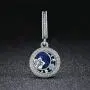Vintage Night Sky Charm Blue Enamel Dangle Charms for Charms Bracelet Necklaces Christmas Gifts Vintage Night Sky Charm Blue Enamel Dangle Charms for Charms Bracelet Necklaces Christmas Gifts