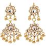 Jwellmart Indian Diva Collection Pearl Rani Haar Necklace Set in Kundan Stones for Women and Girls